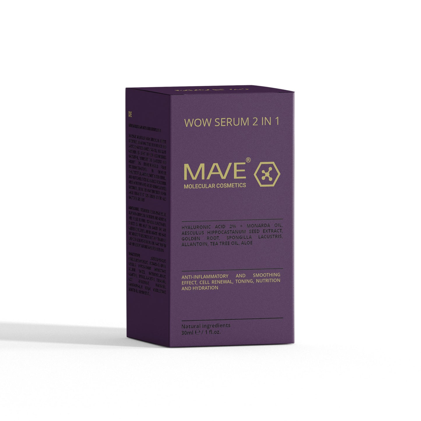 MAVE Molecular WOW Serum 2 in 1 – Intensiv Feuchtigkeits- & Anti-Aging-Serum mit Hyaluron & Pflanzenextrakten