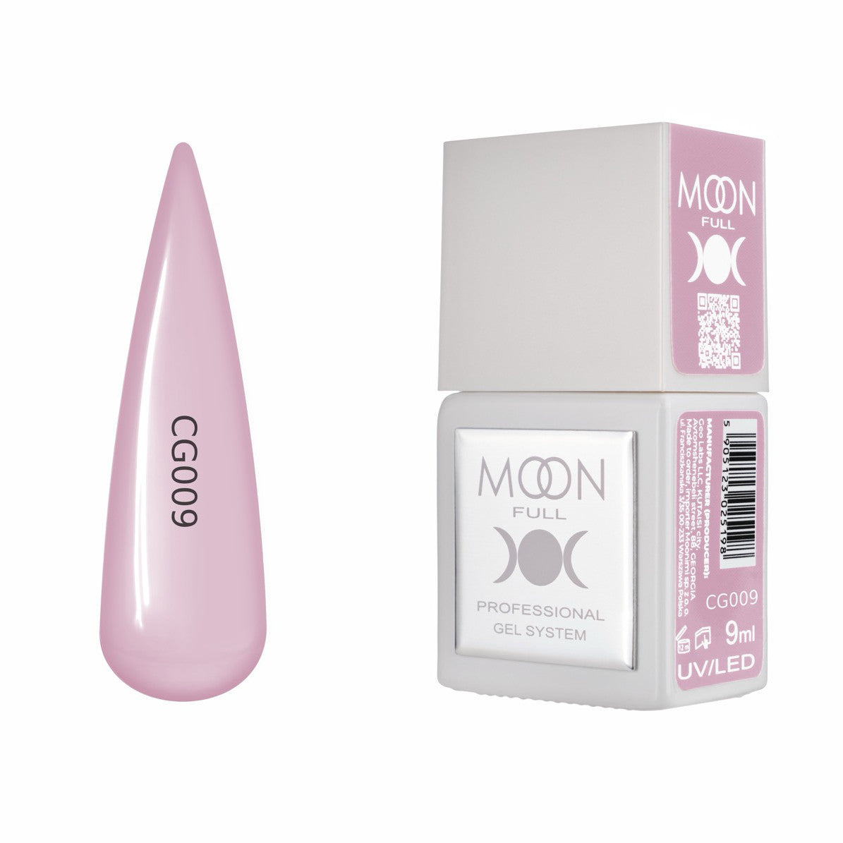 Moon Full Color Gel Polish 9 ml №CG009 – Rosa-Peach, UV-Gel-Lack