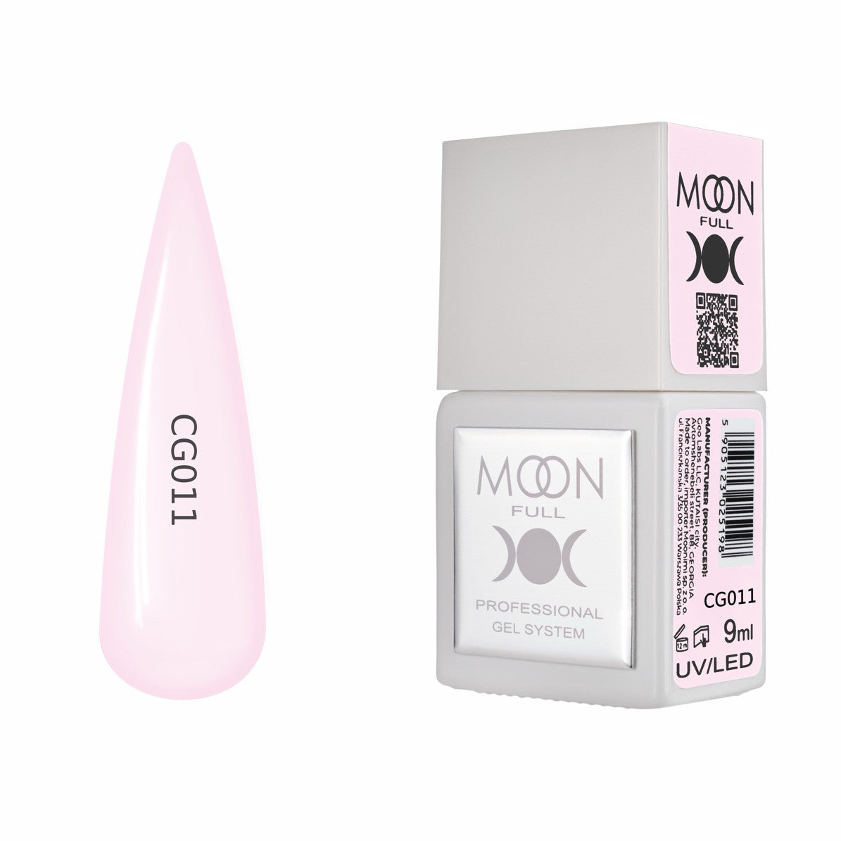 Moon Full Color Gel Polish 9 ml №CG011 – Rosa-Pastell, UV-Gel-Lack