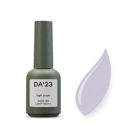 Gel Polish DA’23 Light purple [svitlo purpurovyy], 8 ml – helles Lila mit Perlmutt-Schimmer, mittlere Konsistenz, langanhaltende Deckkraft
