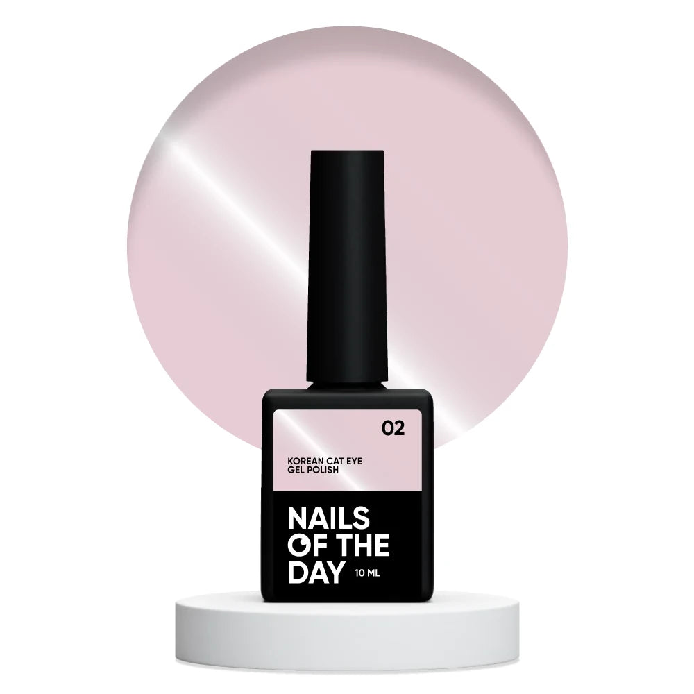 NAILSOFTHEDAY Korean cat eye 02 - hellrosa rauchig nude Gellack Katzenauge, 10ml