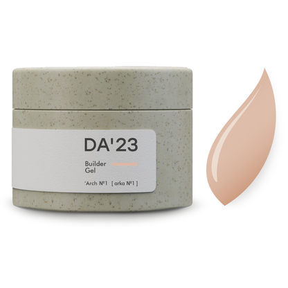 Builder Gel DA’23 ‘Arch №1 30 ml – Aufbaugel Beige für natürliche & elegante Nagelarchitektur