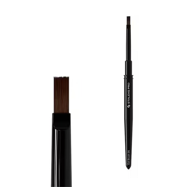 Staleks PRO EXPERT Gel Pinsel gerade 5 mm x 8,5 mm – Profi Pinsel für Gel, Polygel & Aufbau