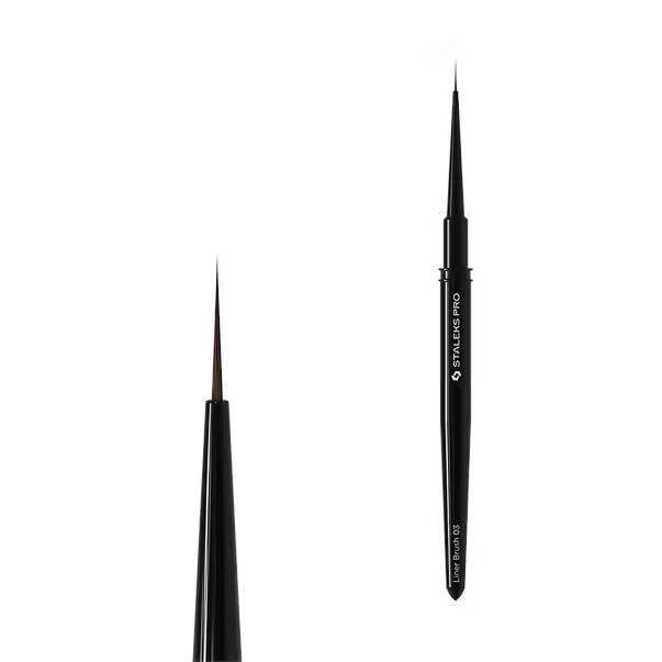 Staleks PRO EXPERT Liner Pinsel 0,9 mm x 10 mm – Nail Art Pinsel für feine Linien, French & Gel Design