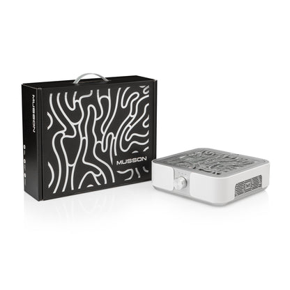 MUSSON X2 Profi Nagelstaubabsauger mit HEPA-Filter – leistungsstark und leise Silber