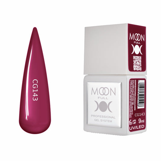 Moon Full Color Gel Polish 9 ml №CG143 – Rubin-Dunkel, UV-Gel-Lack