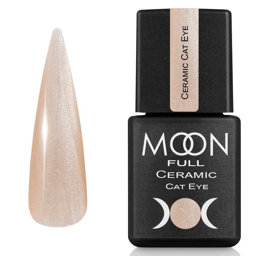 Moon Full Ceramic Cat Eye Gel 8ml №SC 535 – Champagner Seide Gel-Nagellack mit Magnet-Effekt
