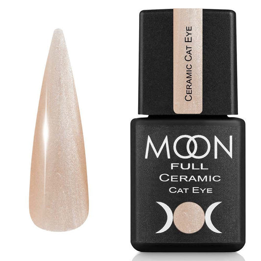 Moon Full Ceramic Cat Eye Gel 8ml №SC 535 – Champagner Seide Gel-Nagellack mit Magnet-Effekt