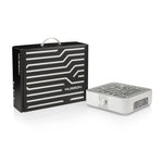 MUSSON X3 Profi Nagelstaubabsauger mit HEPA-Filter – leistungsstark und leise & neues Edelstahldesign Silber