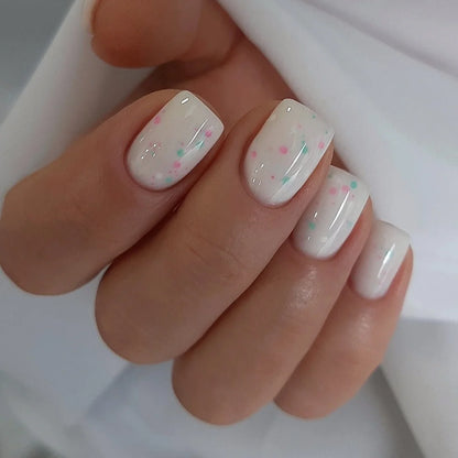 NAILSOFTHEDAY Potal Base 28 - молочная база с неоновыми блестками, 10мл