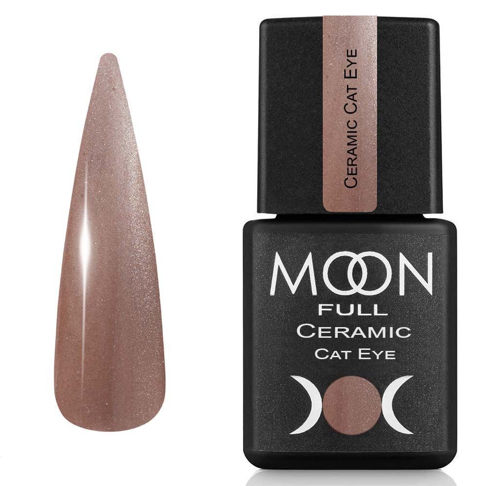 Moon Full Ceramic Cat Eye Gel 8ml №SC 536 – Karamell Satin Gel-Nagellack mit Magnet-Effekt