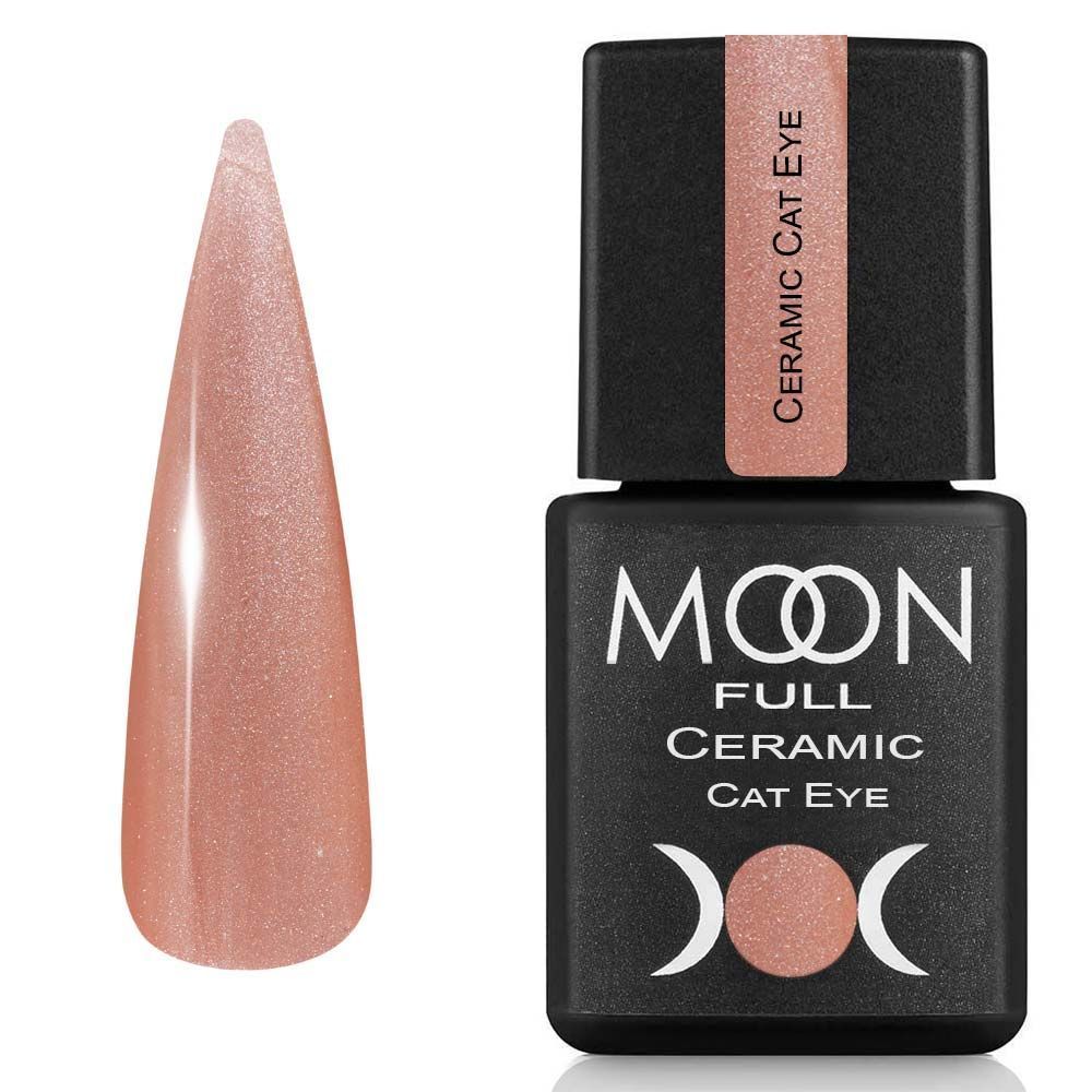 Moon Full Ceramic Cat Eye Gel 8ml №SC 537 – Pfirsich Satin Gel-Nagellack mit Magnet-Effekt