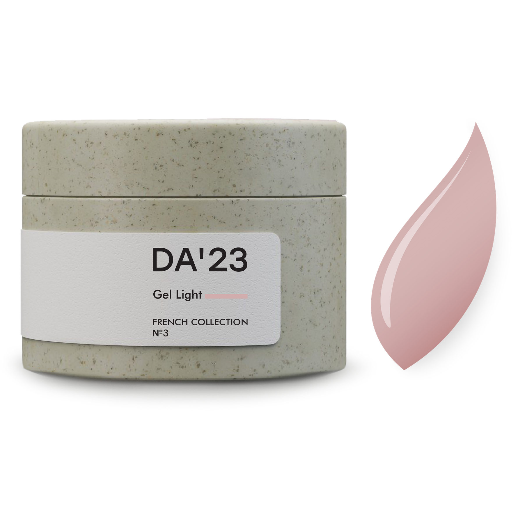 GEL-LIGHT DA’23 French collection №3 15–30 ml – Builder-Gel Pudriges Nude für natürliche French-Maniküre & Aufbau