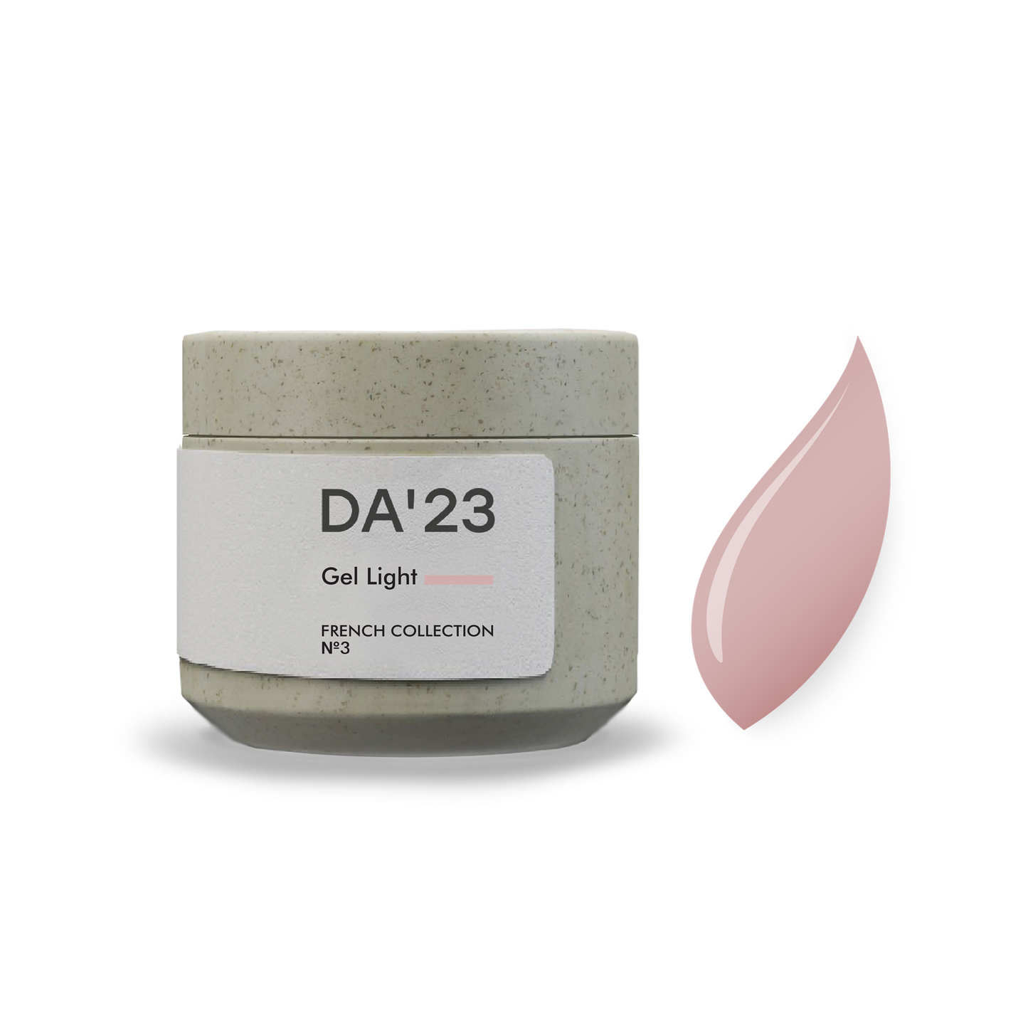 GEL-LIGHT DA’23 French collection №3 15–30 ml – Builder-Gel Pudriges Nude für natürliche French-Maniküre & Aufbau