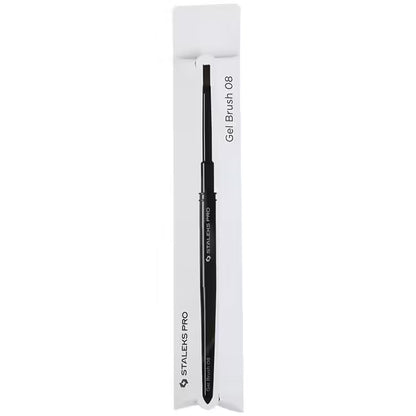 Staleks PRO EXPERT Gel Pinsel gerade 6 mm x 10 mm – Profi Pinsel für Gel, Aufbau & schnelle Modellage