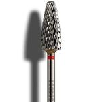 Hartmetallfräser Mais 6 mm fein (rot) – Profi Beauty Nail Drill Bit für Maniküre und Pediküre