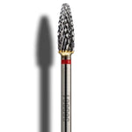 Hartmetallfräser Mais 4 mm fein (rot) – Profi Beauty Nail Drill Bit für Maniküre und Pediküre