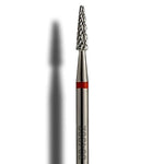 Hartmetallfräser Kegel 1,8 mm fein (rot) – Profi Beauty Nail Drill Bit für präzise Maniküre und Pediküre