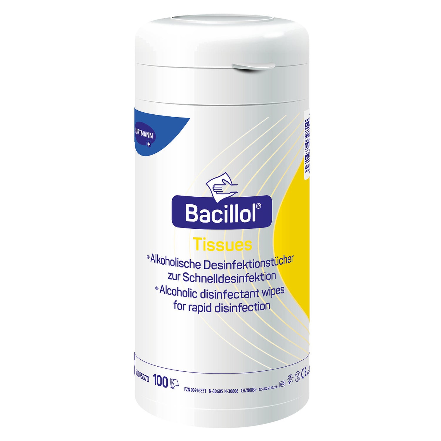 Bacillol® Tissues Spenderdose oder Nachfüllpackung – Schnelldesinfektion für Maniküre & Pediküre
