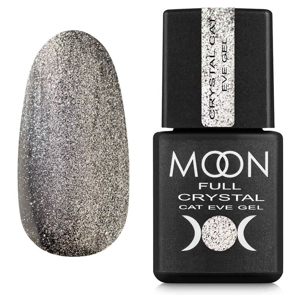Moon Full Crystal Cat Eye Gel – Silberner kristallklarer Gel-Lack mit Cat-Eye-Effekt
