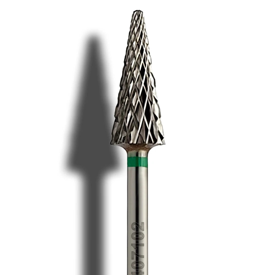 Hartmetallfräser Kegel 6 mm grob – Profi Beauty Nail Drill Bit für Maniküre und Pediküre
