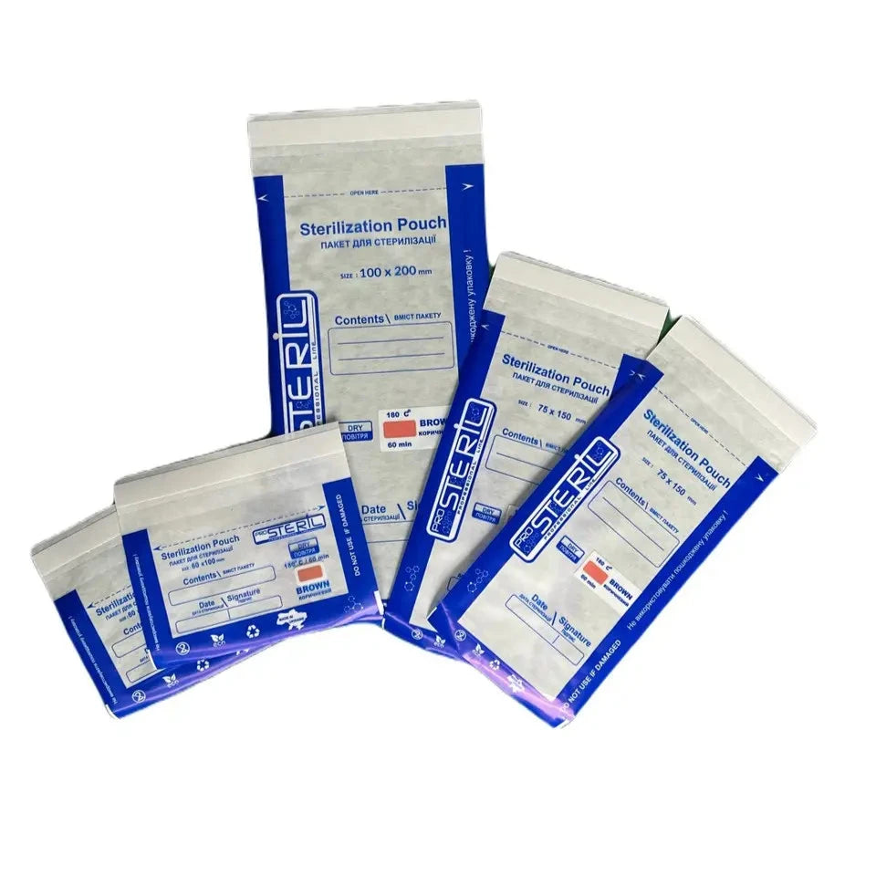 ProSteril kombinierte Sterilisationsbeutel für Kosmetiksalons 100 Stück/Packung Trockenschrank und Autoklav