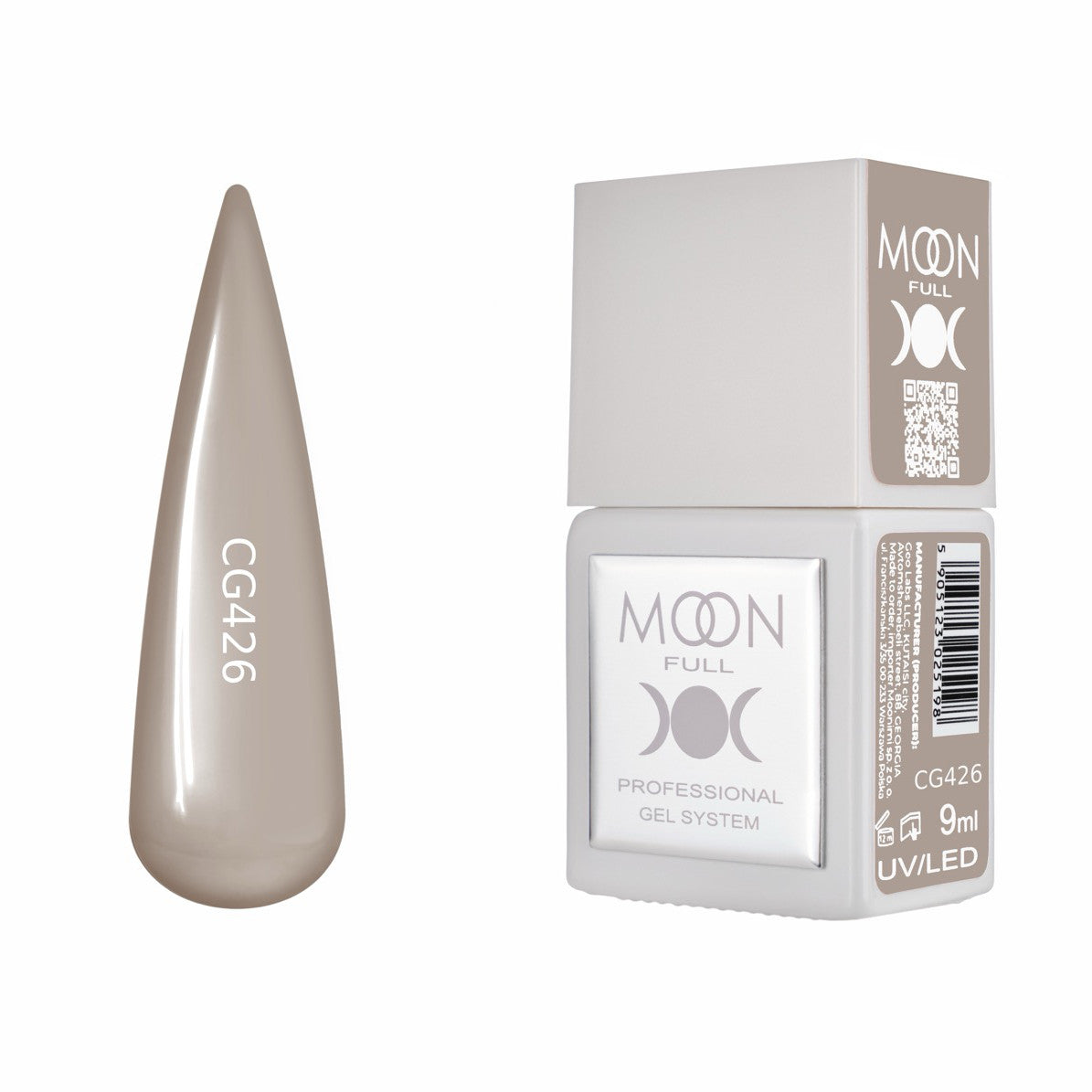 Moon Full Color Gel Polish 9 ml №CG426 – Sandbeige, UV-Gel-Lack