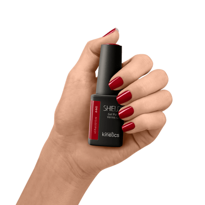 Kinetics SHIELD Gel Polish #441 ABSOLUT CATCH 15 ml – cranberry-roter UV Nagellack, HEMA-frei