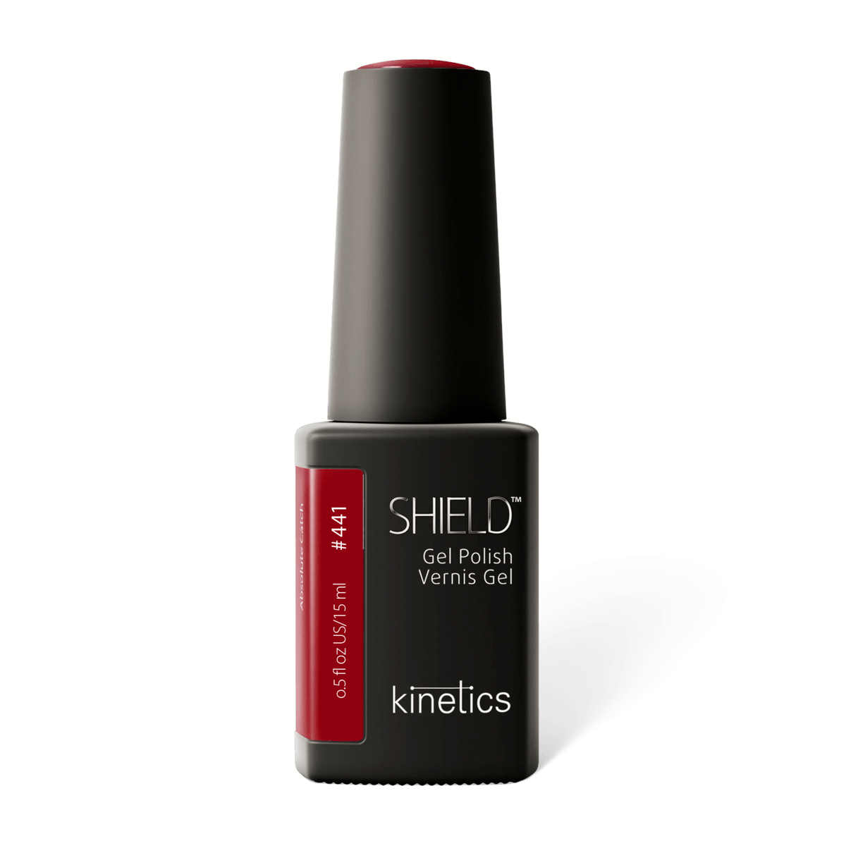 Kinetics SHIELD Gel Polish #441 ABSOLUT CATCH 15 ml – cranberry-roter UV Nagellack, HEMA-frei