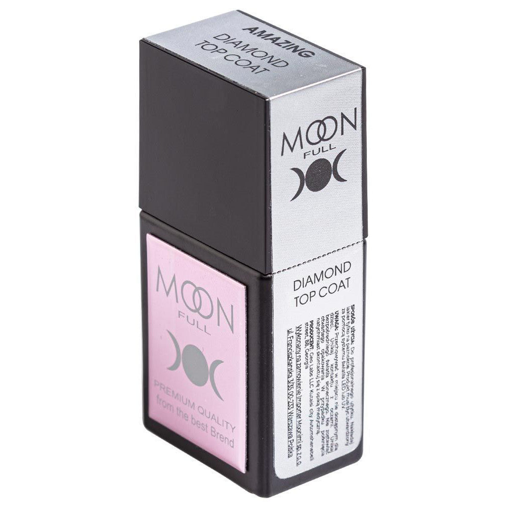Moon Full Amazing Diamond Top Coat 12 ml – brillanter Diamant‑Finish Top Coat für Gel‑Maniküre