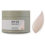 DA’23 Gel Light Pastel Glow №45 30ml – milchiges Beige-Rosa Builder Gel mit Schimmer zur Nagelverstärkung