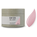DA’23 Gel Light Delicate Spark №47 30ml – rosa Builder Gel mit feinem Schimmer zur Nagelverstärkung und Modellage