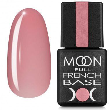Moon Full Base French №1 – Professionelle hellrosa Camouflage Base für French, 8 ml