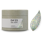 DA’23 Gel Light Stardust №49 30ml – transparentes Reflex Builder Gel mit Multicolor-Schimmer zur Nagelverstärkung und Modellage