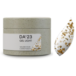 DA’23 Gel Light Golden Hour №50 30ml – transparentes Builder Gel mit goldenem Schimmer zur Nagelverstärkung und Modellage