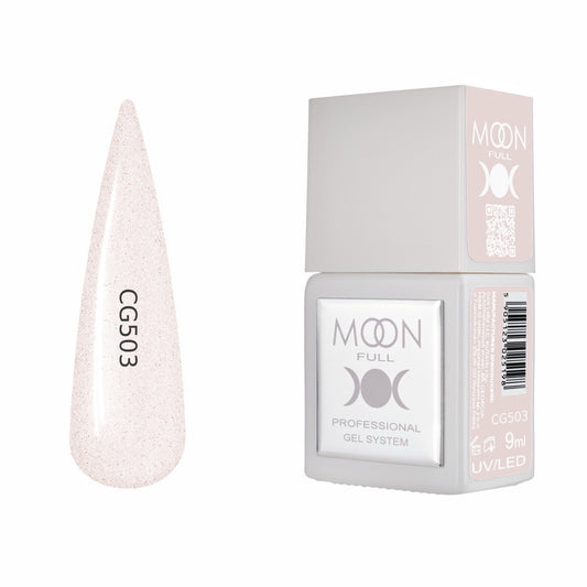 Moon Full Color Gel Polish 9 ml №CG503 – Rosé-Nude-Glanz, UV-Gel-Lack mit Schimmer