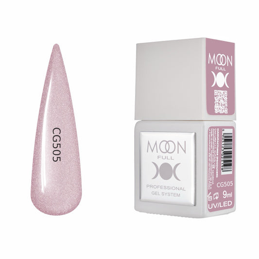 Moon Full Color Gel Polish 9 ml №CG505 – Vintage-Rosé-Glanz, UV-Gel-Lack mit Schimmer