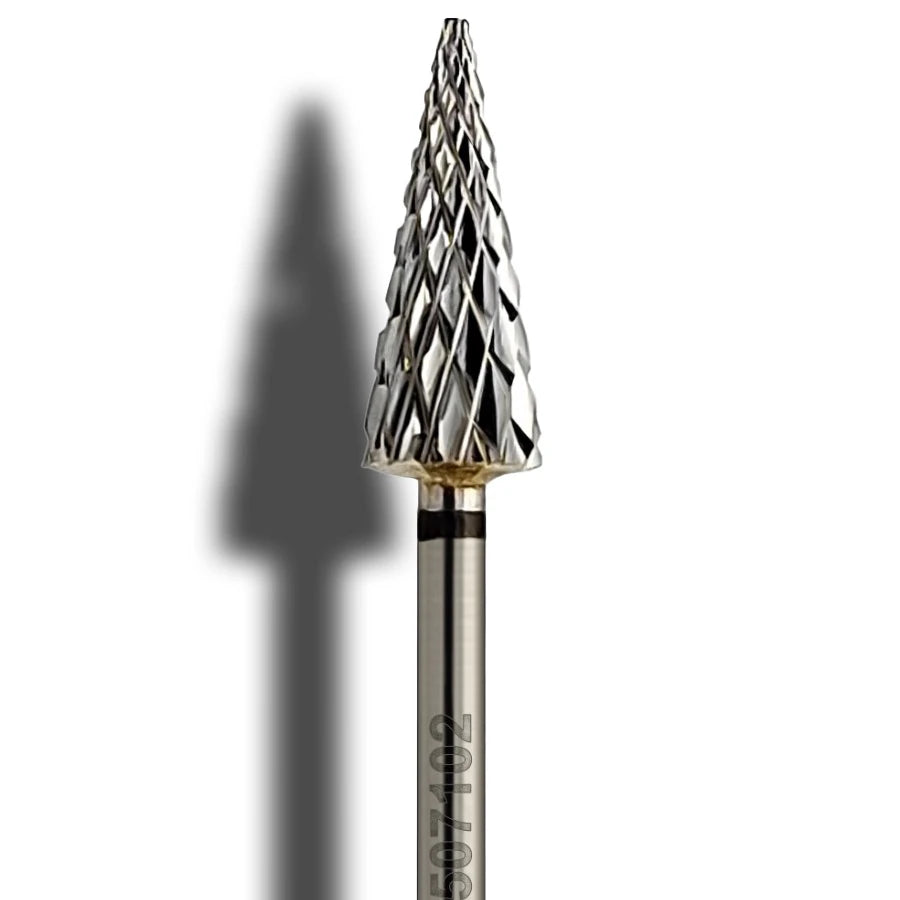 Hartmetallfräser Kegel 6 mm extra grob – Profi Beauty Nail Drill Bit für Maniküre und Pediküre