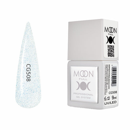 Moon Full Color Gel Polish 9 ml №CG508 – Eis‑Schimmer, UV‑Gel‑Lack mit Schimmer