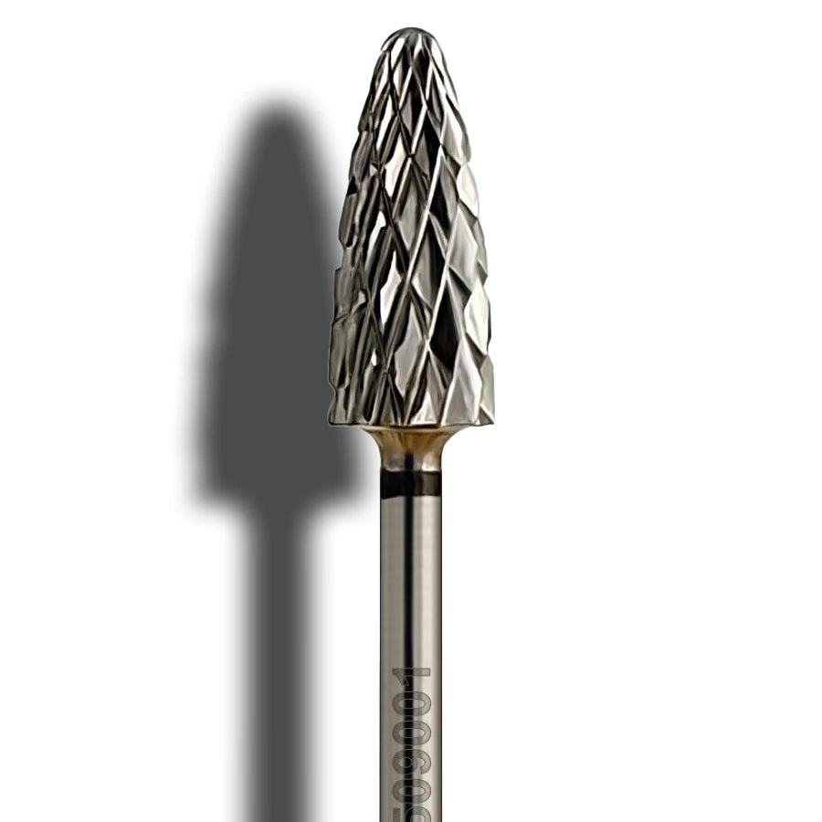 Hartmetallfräser Mais (Kugelkopf) 6 mm extra grob – professioneller Nail Drill Bit für Maniküre und Pediküre
