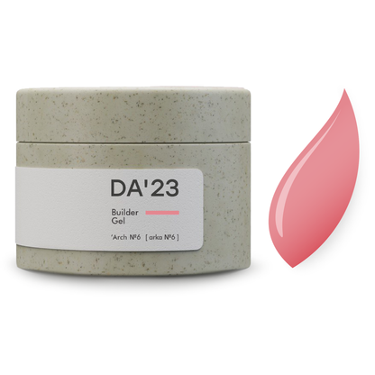 Builder Gel DA’23 ‘Arch №6, 30 ml – Aufbaugel Pfirsich für warme, natürliche & elegante Nageldesigns