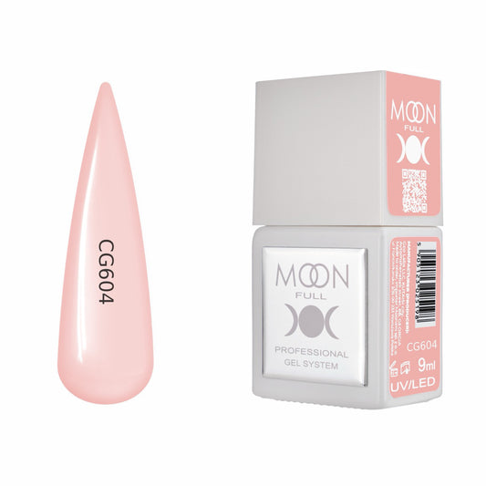 Moon Full Color Gel Polish 9 ml №CG604 – Warmes Korallrosa, UV-Gel-Lack