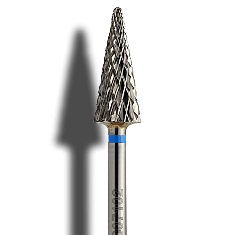 Hartmetallfräser Kegel 6 mm mittel – Profi Beauty Nail Drill Bit für Maniküre und Pediküre
