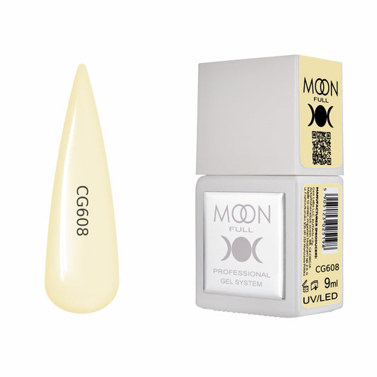 Moon Full Color Gel Polish 9 ml №CG608 – Helles Sandgelb, UV-Gel-Lack