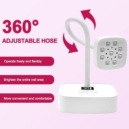 CGBE Mini UV Nagellampe 27W für Gel Nägel | Tragbarer LED + UV Nageltrockner mit Auto-Sensor & 2 Timer Modi