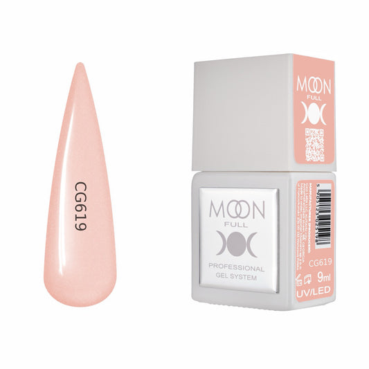 Moon Full Color Gel Polish 9 ml №CG619 – Warmes Rosébeige, UV-Gel-Lack