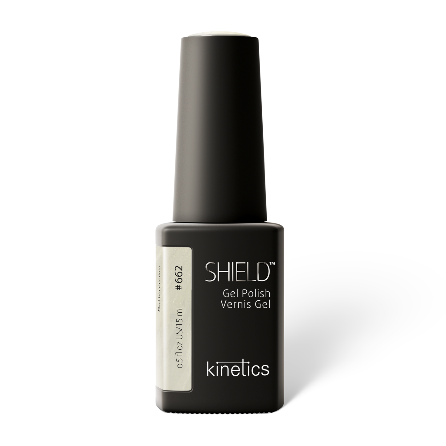 Kinetics SHIELD Gel Polish #662 BUTTERCREAM 15ml – perliges Buttercreme-UV Nagellack, HEMA-frei