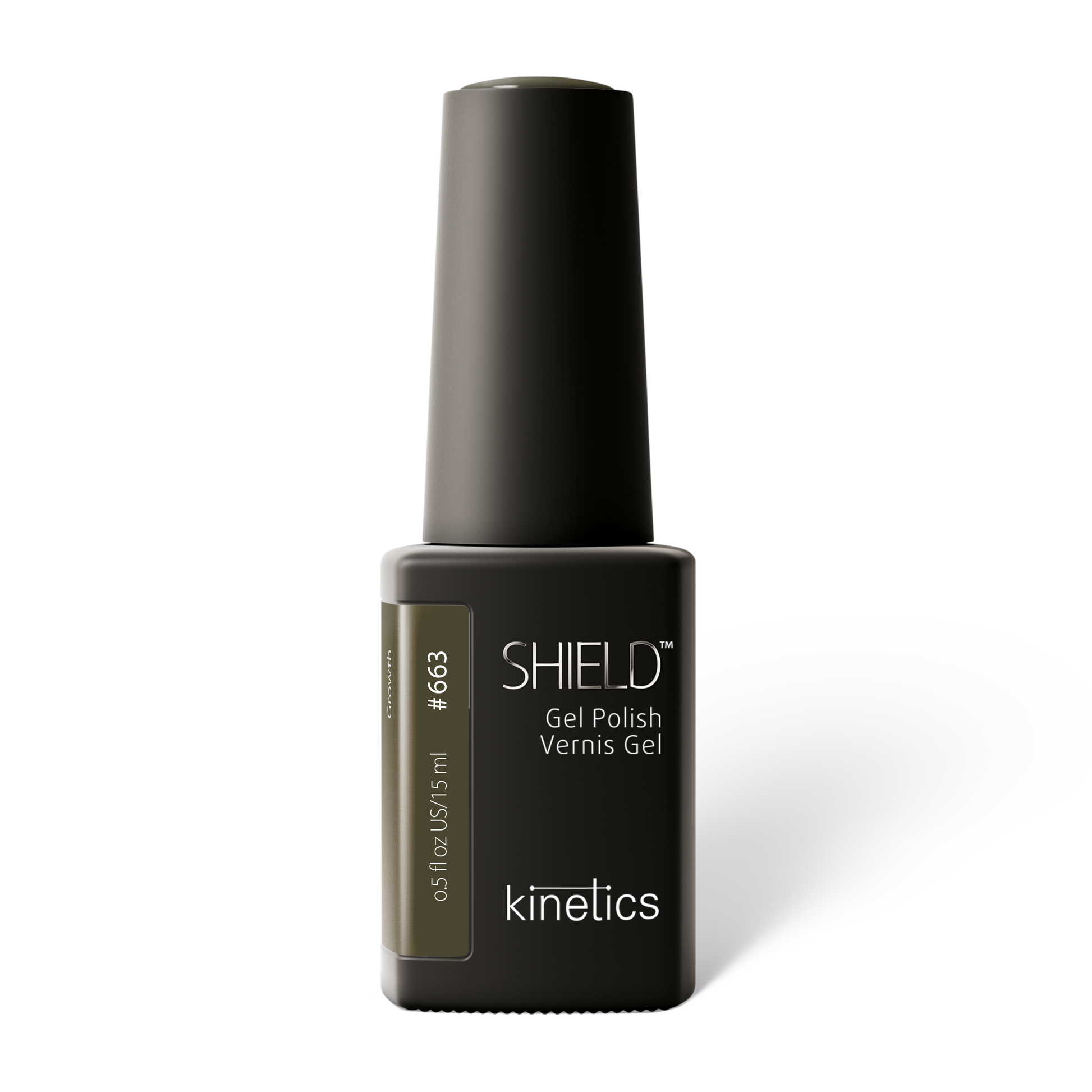 Kinetics SHIELD Gel Polish #663 GROWTH 15ml – pudriges moosgrünes UV Nagellack, HEMA-frei