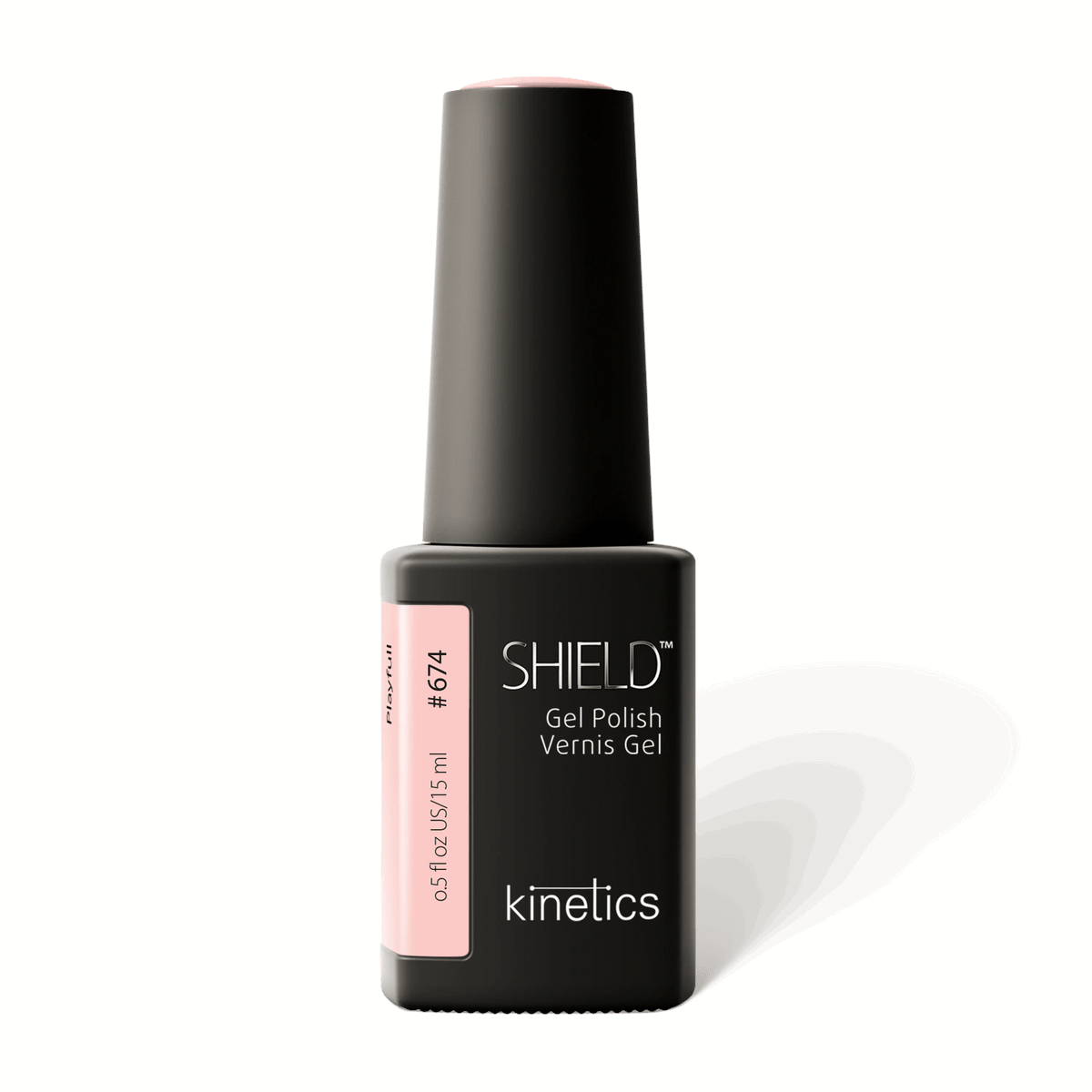Kinetics SHIELD Gel Polish #674 PLAYFUL 15 ml – zartes Rosé UV Nagellack, HEMA-frei