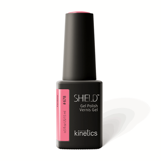 Kinetics SHIELD Gel Polish #678 FANTASY 15 ml – leuchtendes Pink UV Nagellack, HEMA-frei